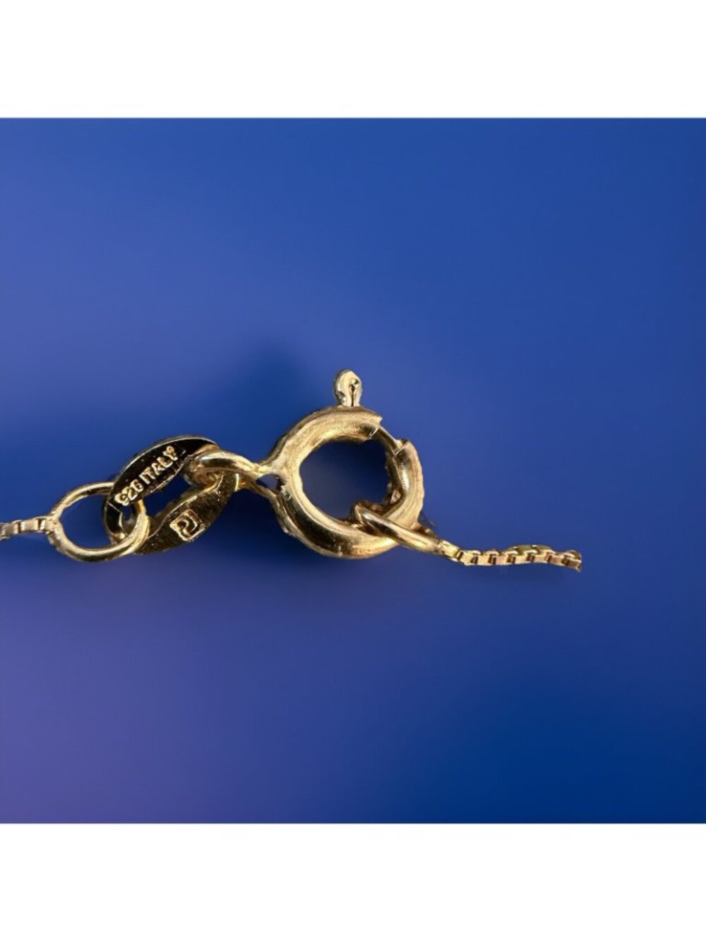 Sterling Silver 925 Gold Vermeil Sapphire Emerald Garnet Pendant Necklace Tested - Picture 4 of 5